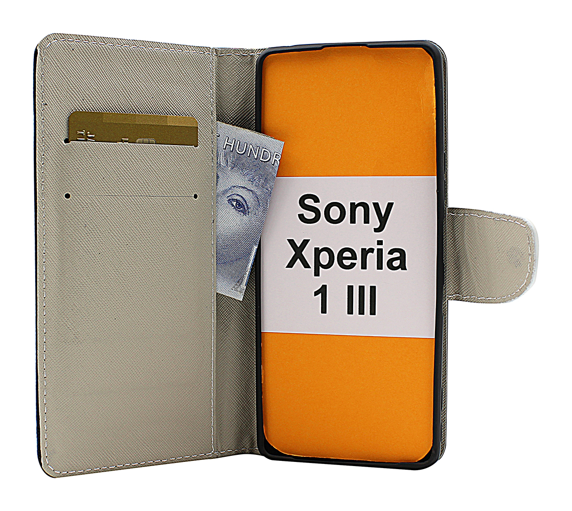 billigamobilskydd.se Kuviolompakko Sony Xperia 1 III (XQ-BC52)