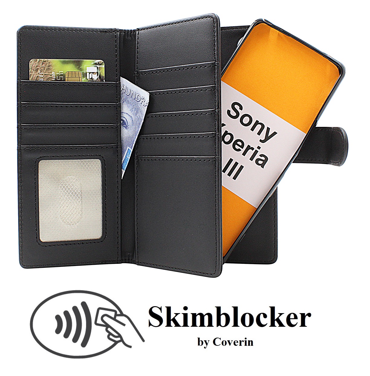 Skimblocker Sony Xperia 1 III XL Magneetti Puhelimen Kuoret
