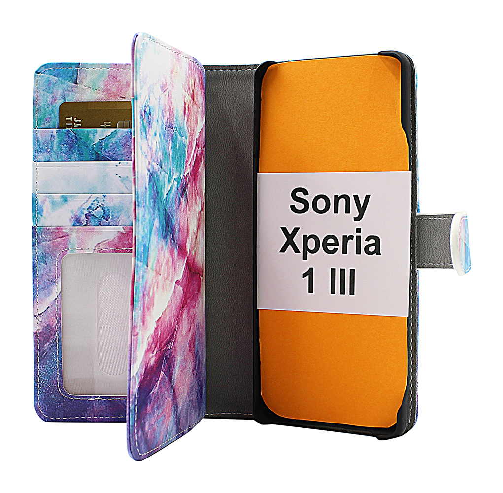 CoverIn Skimblocker XL Magnet Designwallet Sony Xperia 1 III (XQ-BC52)