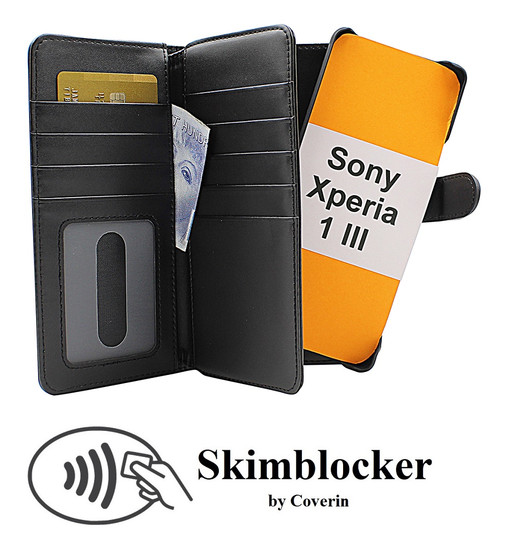 CoverIn Skimblocker XL Magnet Wallet Sony Xperia 1 III (XQ-BC52)