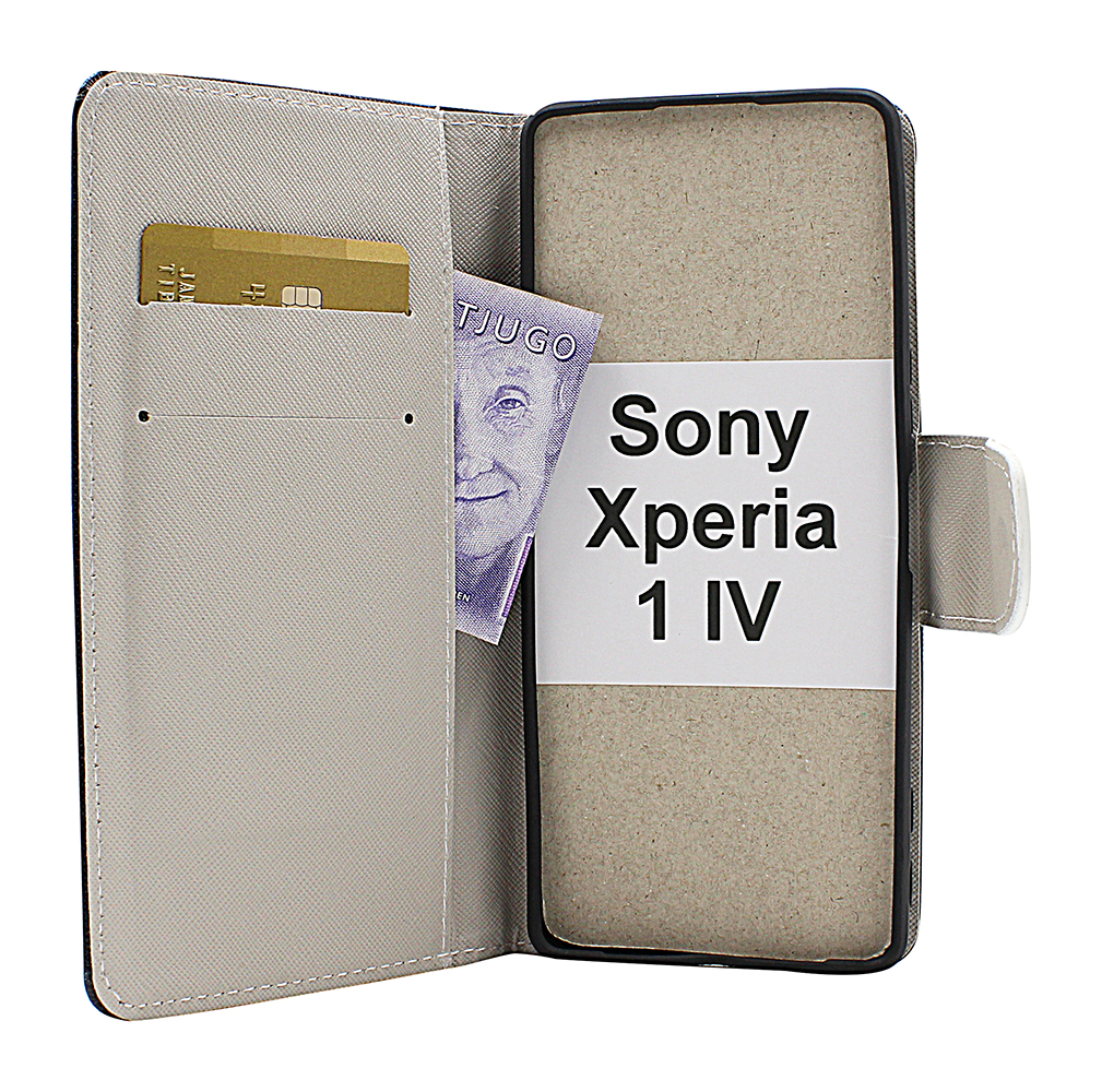 billigamobilskydd.se Kuviolompakko Sony Xperia 1 IV (XQ-CT54)