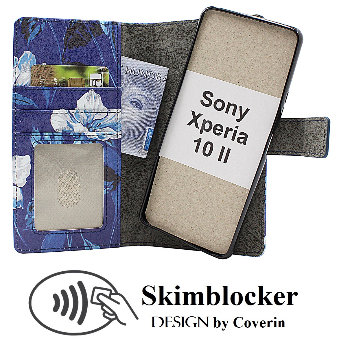Skimblocker Sony Xperia 10 II Magneetti Puhelimen Kuoret Design