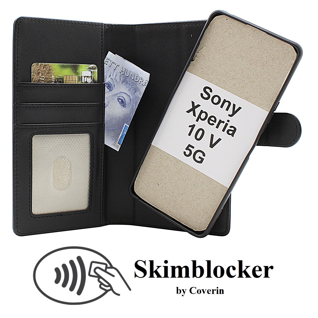 Skimblocker Sony Xperia 10 V 5G Magneetti Puhelimen Kuoret