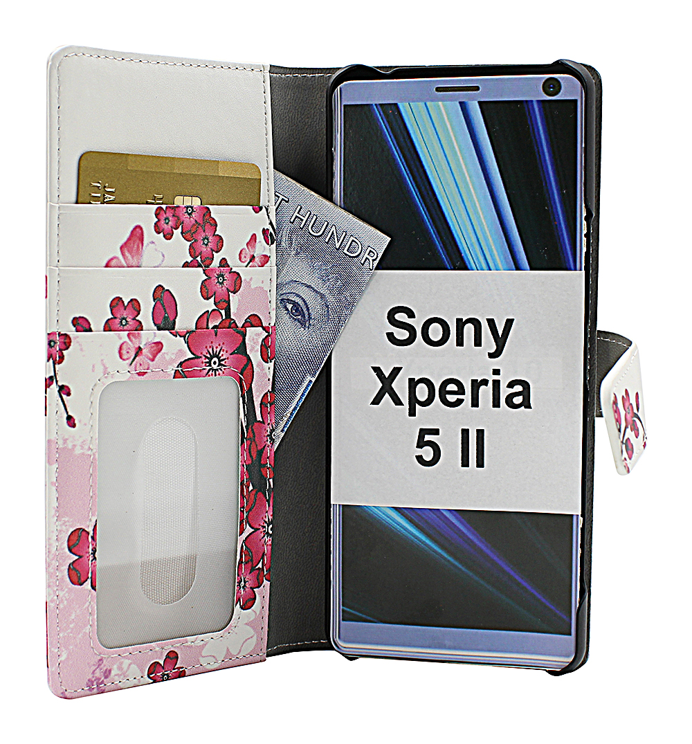 CoverIn Skimblocker Design Magneettilompakko Sony Xperia 5 II