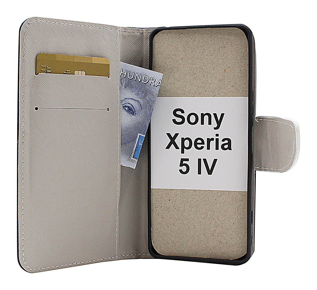 billigamobilskydd.se Kuviolompakko Sony Xperia 5 IV 5G
