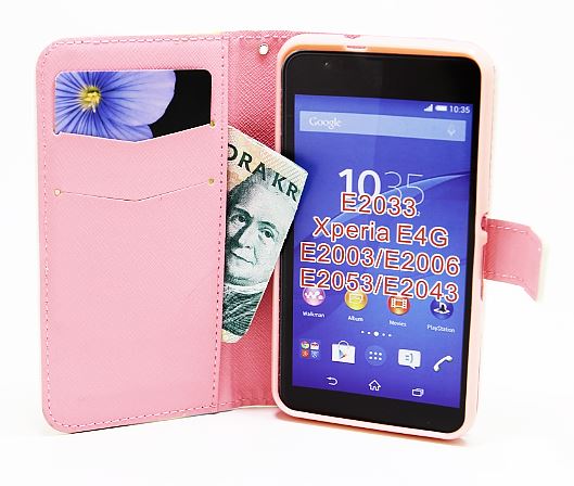 billigamobilskydd.se Standcase TPU Wallet Sony Xperia E4g (E2003)
