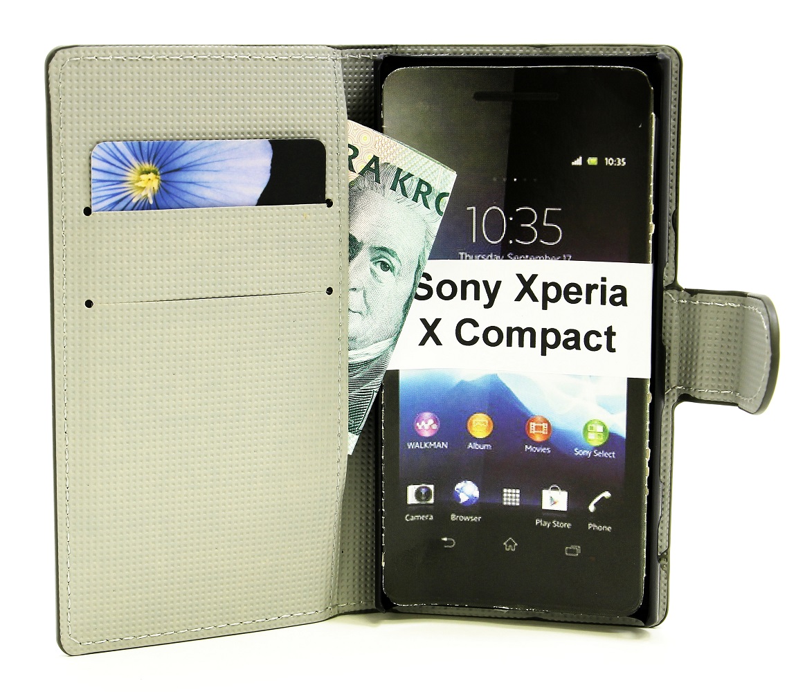 billigamobilskydd.se Kuviolompakko Sony Xperia X Compact (F5321)