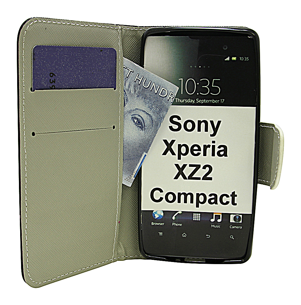 billigamobilskydd.se Kuviolompakko Sony Xperia XZ2 Compact (H8324)