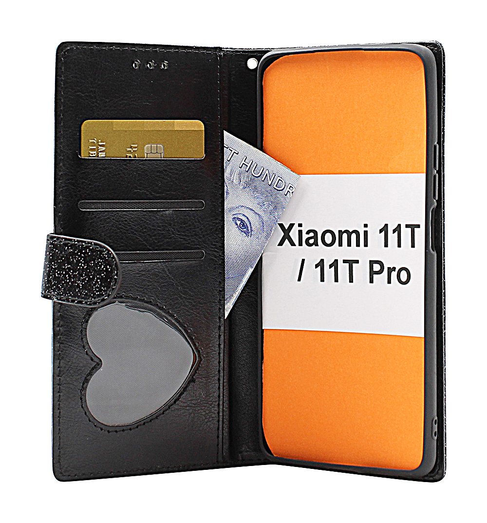 billigamobilskydd.se Standcase Glitter Wallet Xiaomi 11T / 11T Pro
