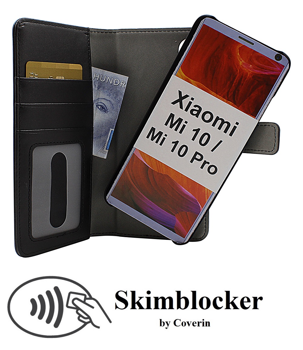 CoverIn Skimblocker Magneettikotelo Xiaomi Mi 10 / Xiaomi Mi 10 Pro