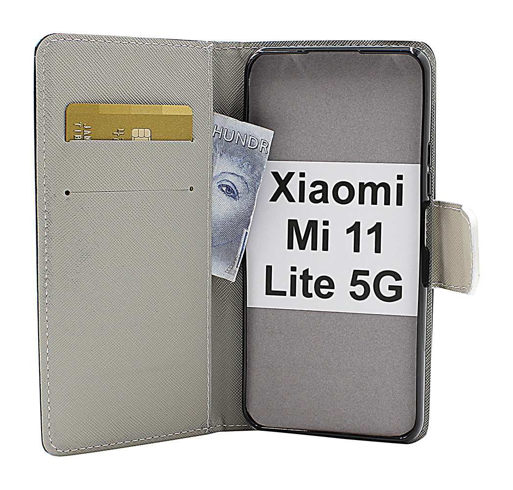 billigamobilskydd.se Kuviolompakko Xiaomi Mi 11 Lite / Mi 11 Lite 5G