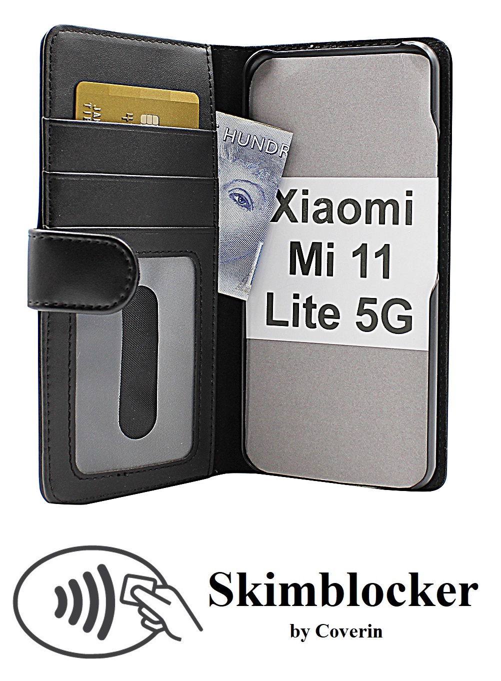 CoverIn Skimblocker Lompakkokotelot Xiaomi Mi 11 Lite / Mi 11 Lite 5G