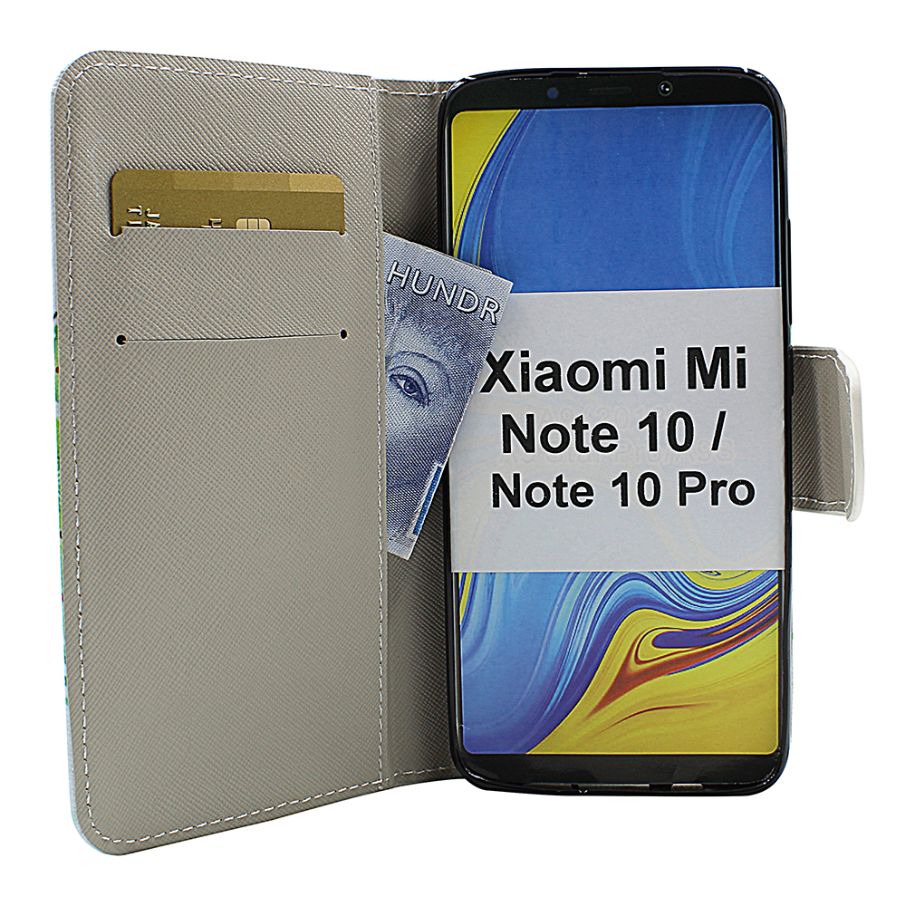 billigamobilskydd.se Kuviolompakko Xiaomi Mi Note 10 / Mi Note 10 Pro