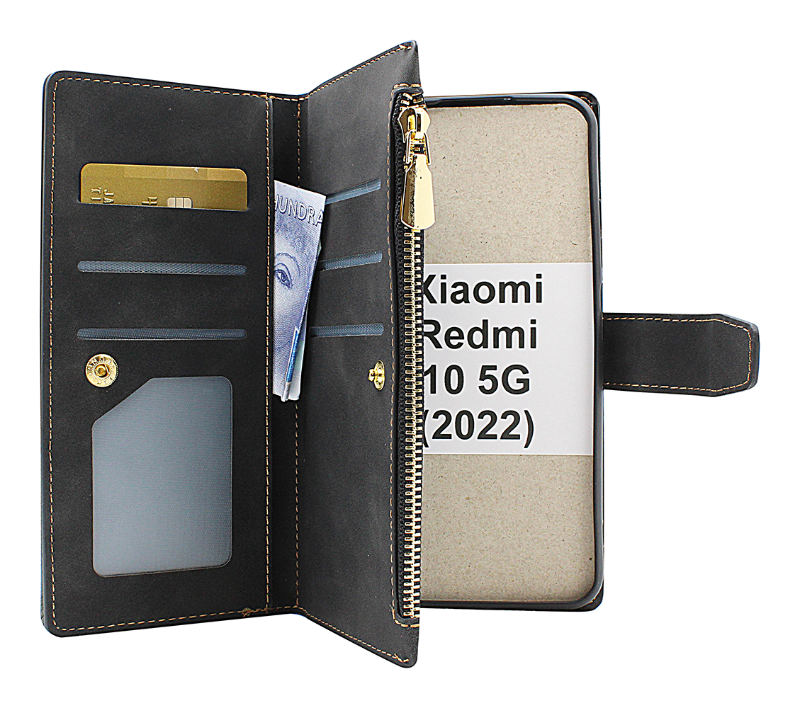 billigamobilskydd.se XL Standcase Luksuskotelo puhelimeen Xiaomi Redmi 10 5G (2022)