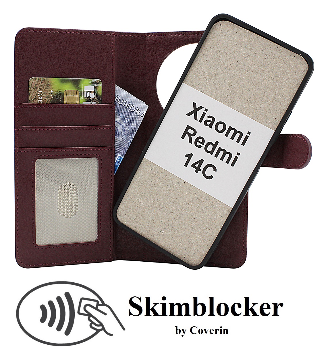 Skimblocker Xiaomi Redmi 14C Magneetti Puhelimen Kuoret