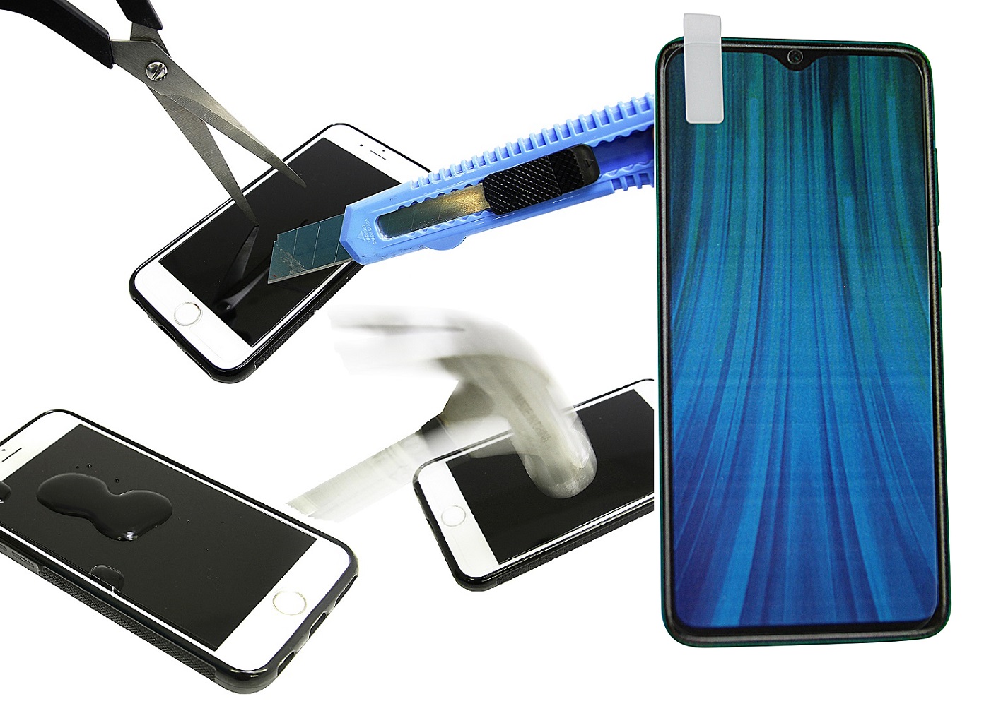 Näytönsuoja karkaistusta lasista Xiaomi Redmi Note 8 Pro