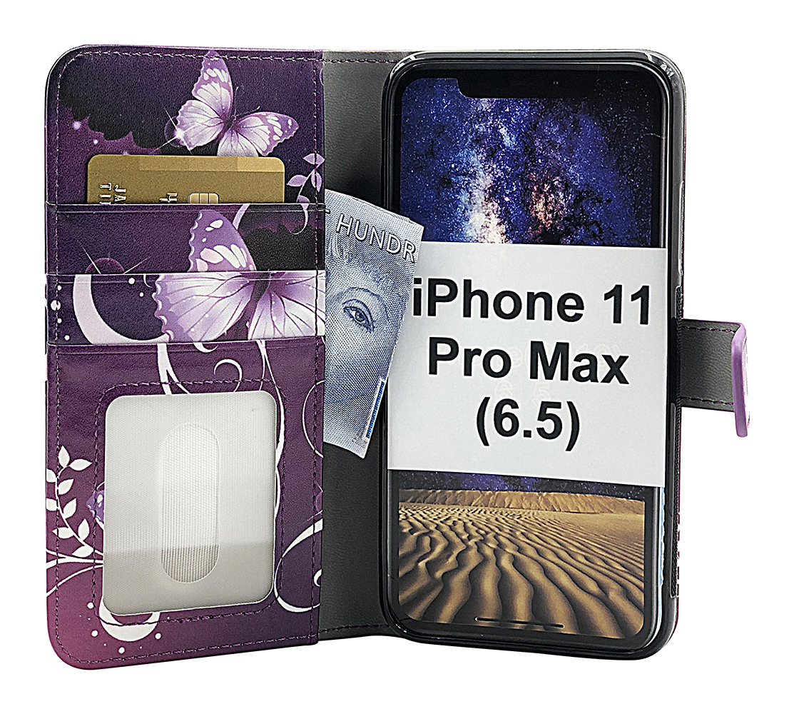 CoverIn Skimblocker Design Magneettilompakko iPhone 11 Pro Max (6.5)