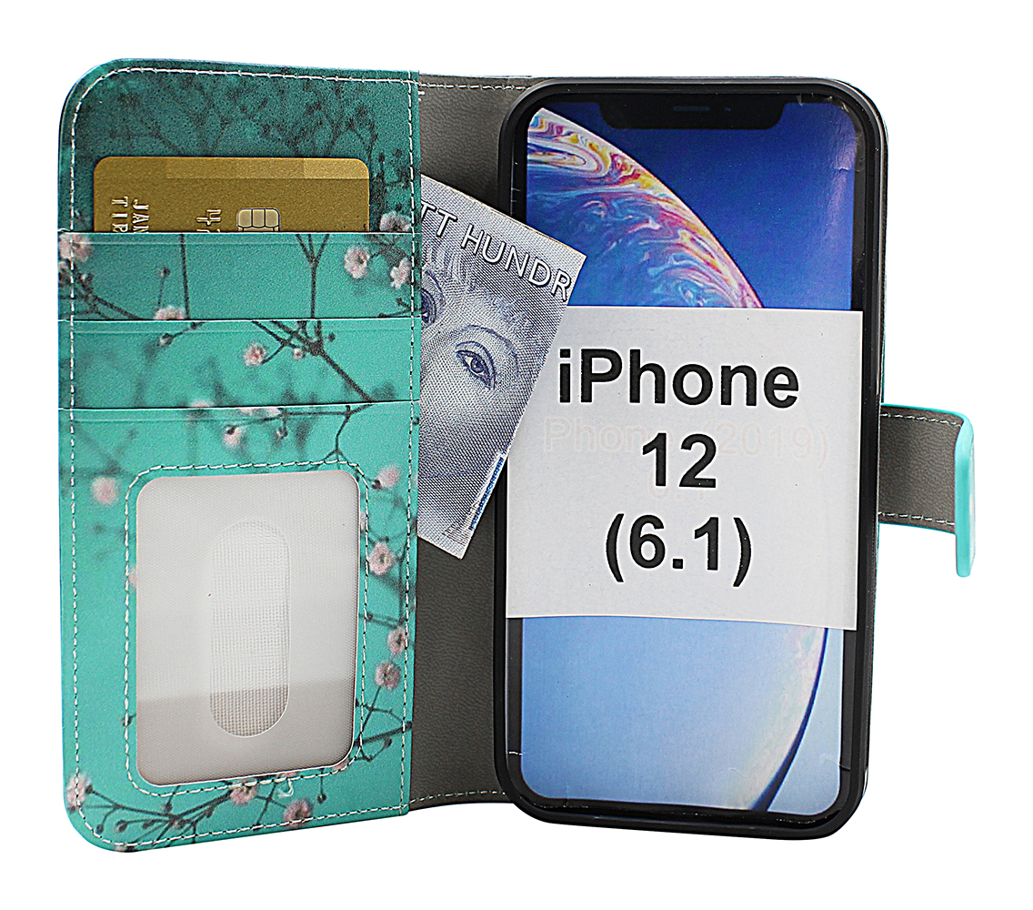 CoverIn Skimblocker Design Magneettilompakko iPhone 12 (6.1)