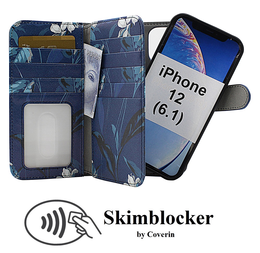 CoverIn Skimblocker XL Magnet Designwallet iPhone 12 (6.1)