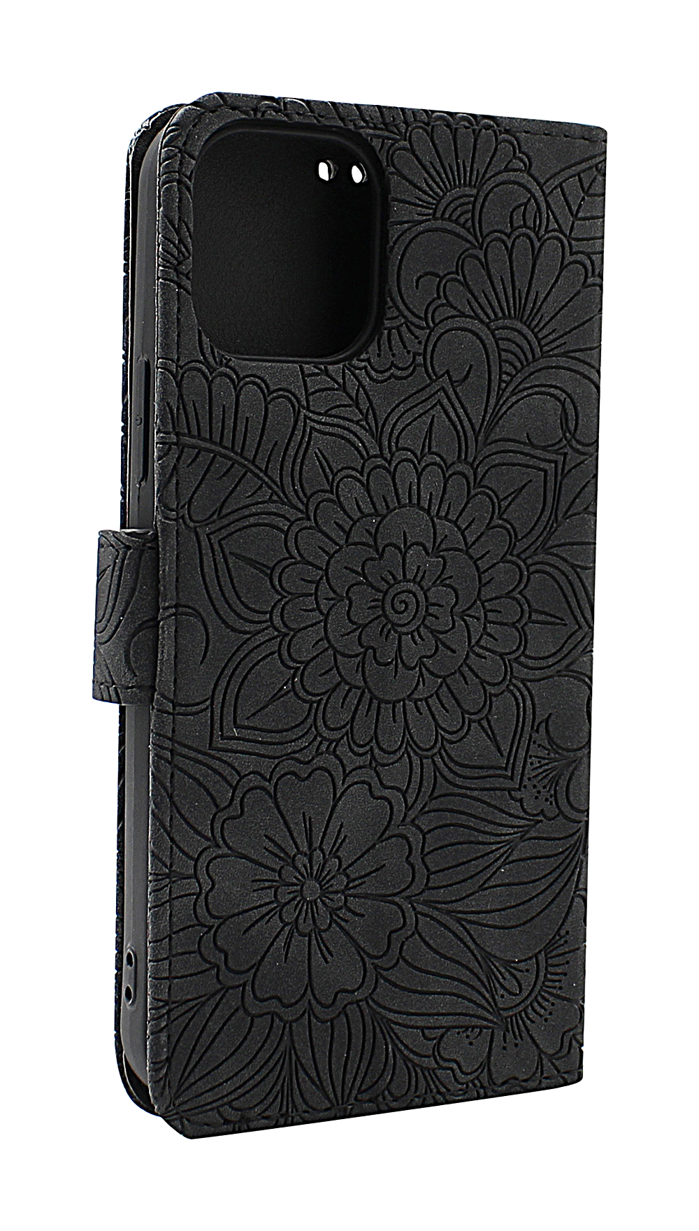billigamobilskydd.se Flower Standcase Wallet iPhone 12 / 12 Pro (6.1)