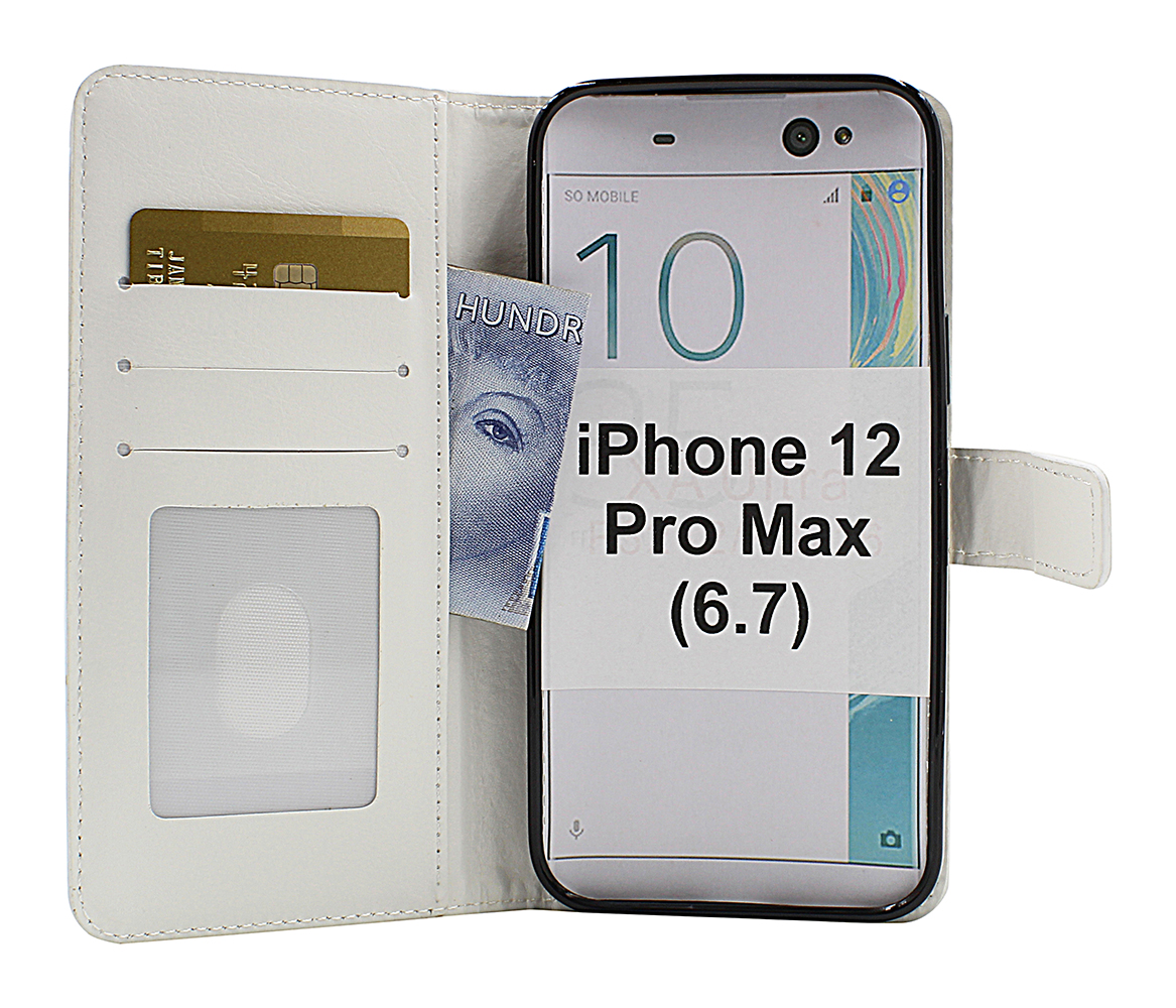 billigamobilskydd.se Kuviolompakko iPhone 12 Pro Max (6.7)
