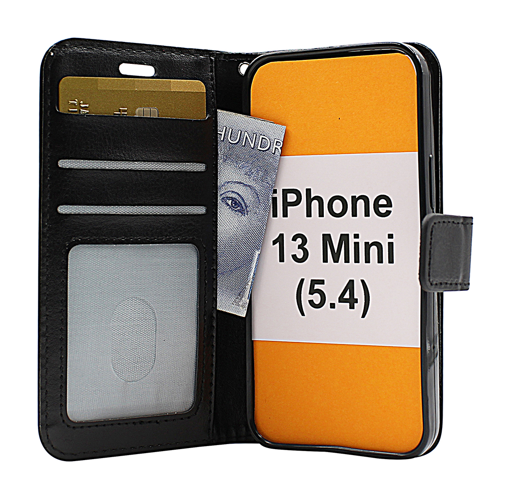 billigamobilskydd.se Crazy Horse Lompakko iPhone 13 Mini (5.4)
