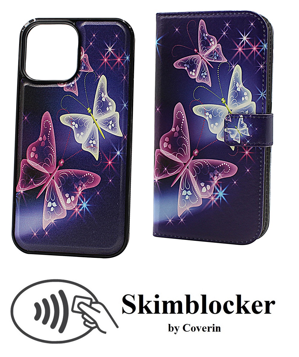 CoverIn Skimblocker Design Magneettilompakko iPhone 13 Pro Max (6.7)