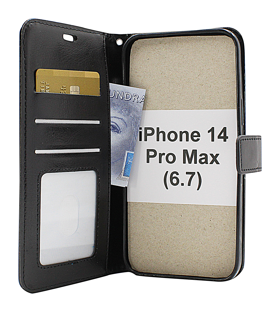 billigamobilskydd.se Crazy Horse Lompakko iPhone 14 Pro Max (6.7)