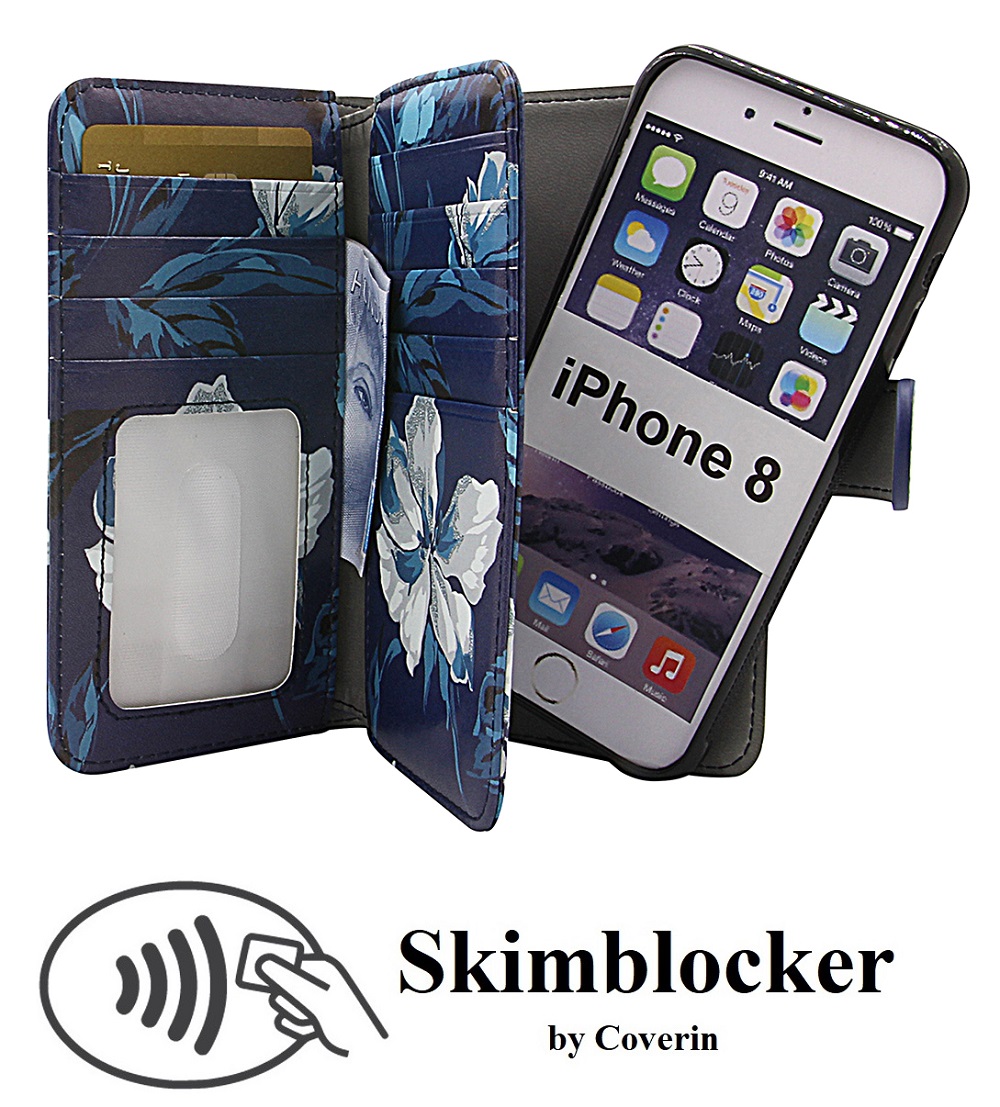 CoverIn Skimblocker XL Magnet Designwallet iPhone 8